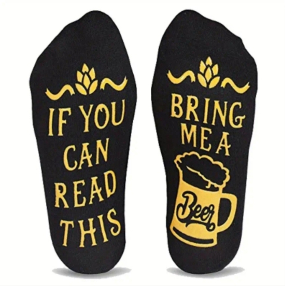 No-Slip Bring Me a Beer Socks